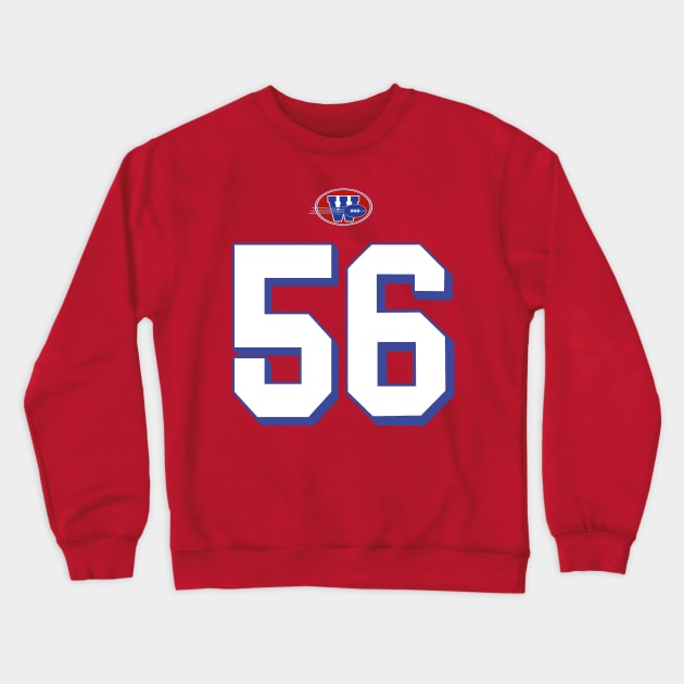 The Replacements Danny Bateman Jersey (Front/Back Print) Crewneck Sweatshirt by darklordpug